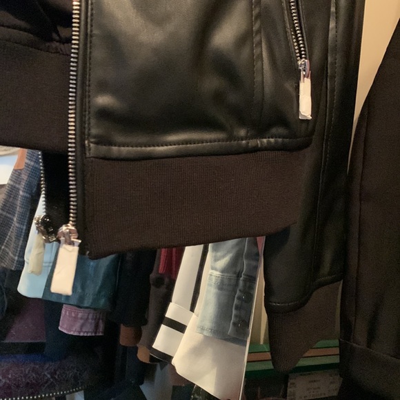 Lily & Lottie Faux Leather Bomber - Picture 3 of 3